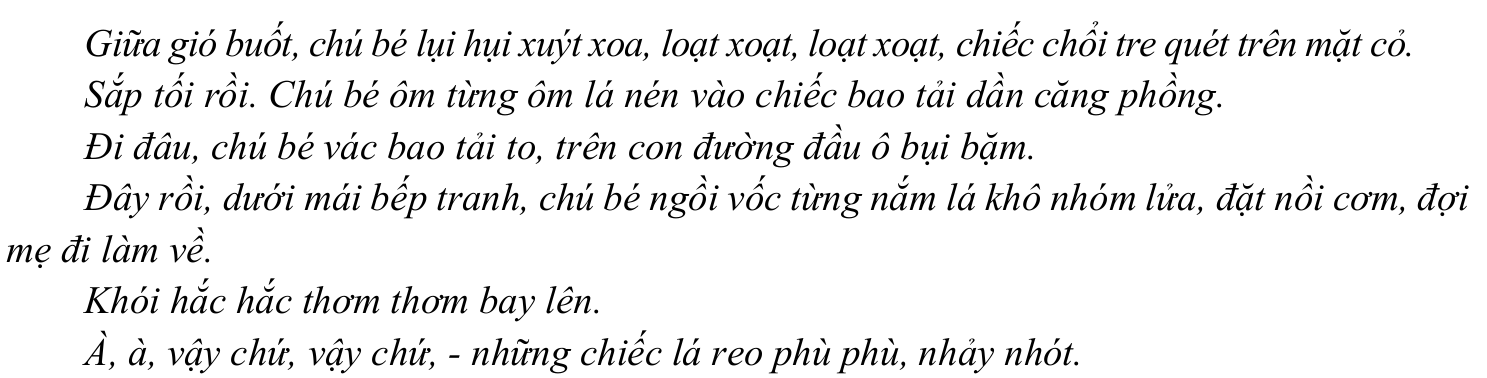 bài thơ Những chiếc lá của Nguyễn Đình Thi, phần 2